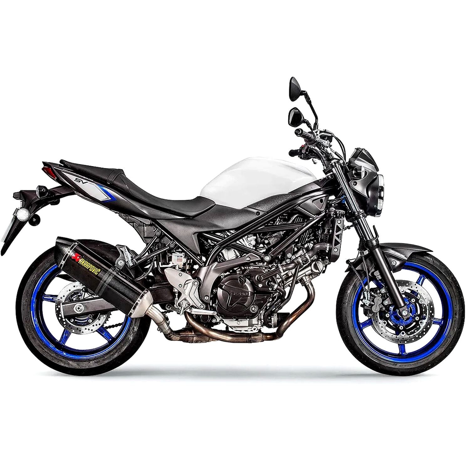 Akrapovic Carbon Fiber Line Slip On Silencer For Suzuki SV 650 X ABS Cafe Racer 2018-2026